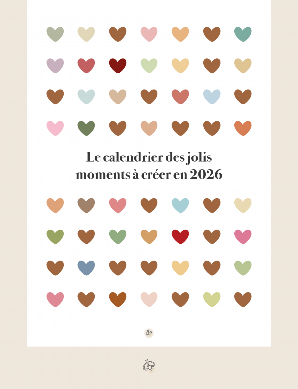 Calendrier des jolis moments à créer en 2026