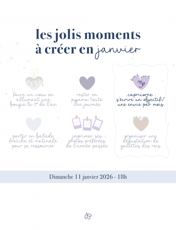 Atelier des jolis moments – n°1